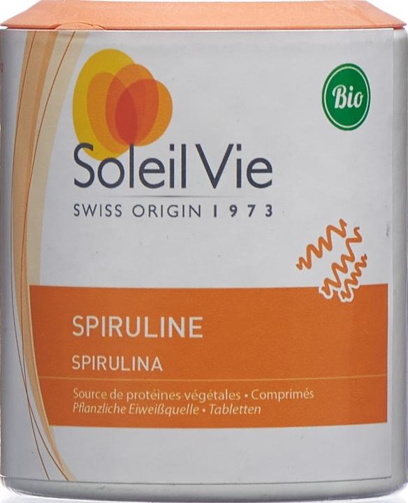 Image du produit Soleil Vie spiruline d'acquaculture bio cpr (180 pièce(s), Cachets, 114 g)