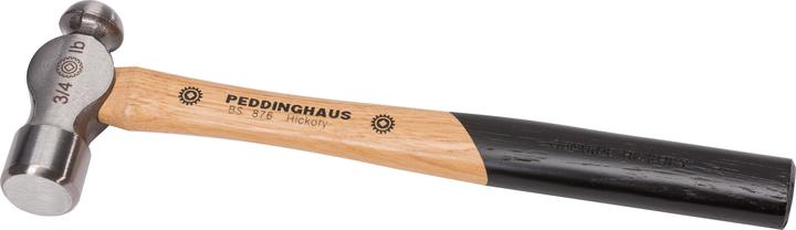 Immagine prodotto Peddinghaus Martello da ingegnere con manico in legno di noce, binario rotondo e testa a sfera (500 g)