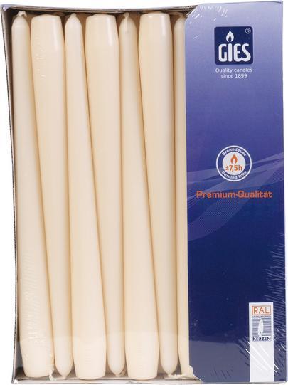 GIES Bougies pointues Champagne (50 pcs)