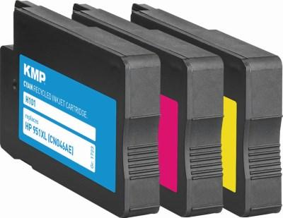 Produktbild KMP Tinte ersetzt HP951XL (CR712AE) (M, C, Y)