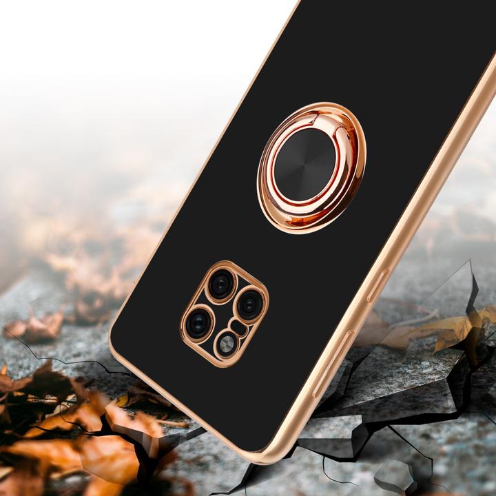Actual product image Cadorabo Case for Huawei MATE 20 PRO in TPU with camera protection and ring LM089 Style (Mate 20 Pro)