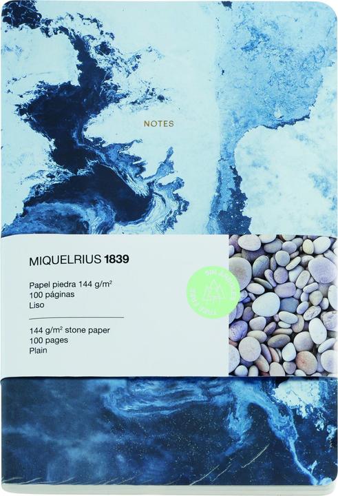 Actual product image Miquelrius Notebook A5 Stone Sea (A5, Plain, No binding)