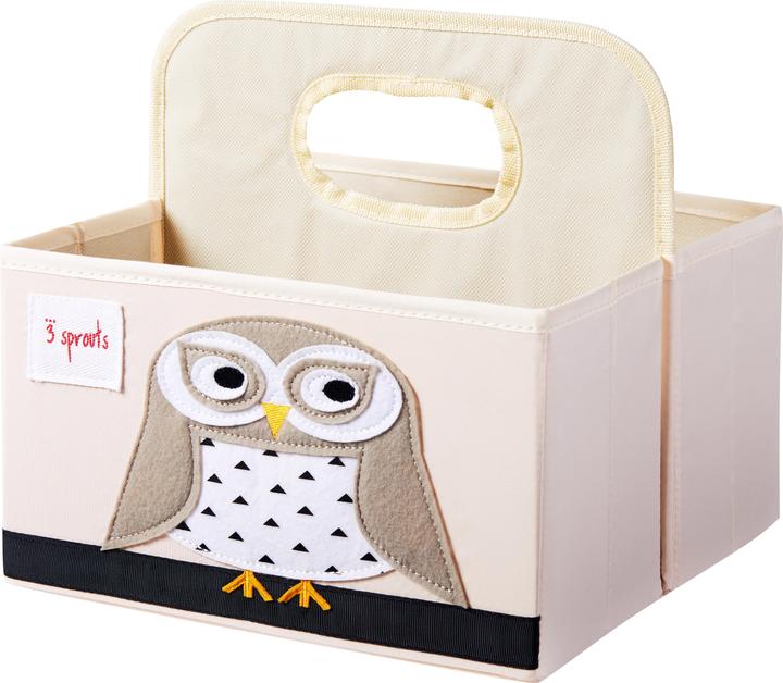 Actual product image 3 Sprouts Diaper Caddy - White Owl