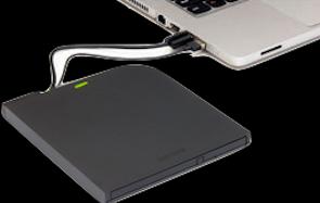 Actual product image Buffalo 8X ULTRA-SLIM USB2.0 PORTABLE (CD drive, DVD drive)