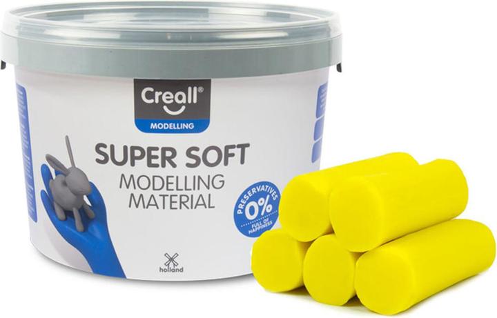 Produktbild Creall Supersoft klei Geel, 1750gr.