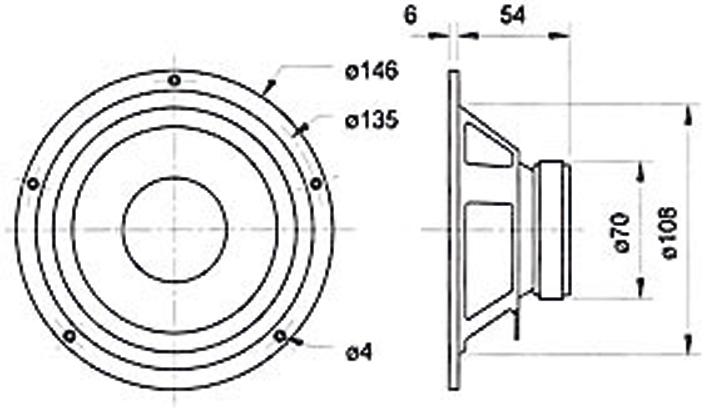 Immagine prodotto Visaton W 130 S altoparlante hi-fi bass-midrange, 8 Ohm