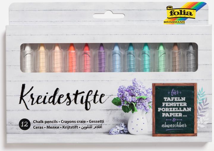 Produktbild Folia Kreidemarker 12er Set (Multicolor, 2 mm, 12 x)