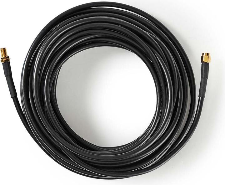Actual product image Nedis Antenna cable - SMA male - SMA female - Gold plated - 50 Ohm - Double shielded - 10.0 m - R (50 dB, Antenna cable)