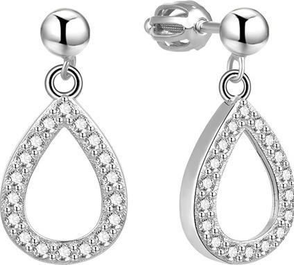 Beneto Silver earrings with zircons TAGUP1632