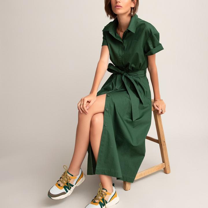 Produktbild La Redoute Collections Blusenkleid mit Bindegürtel (40)