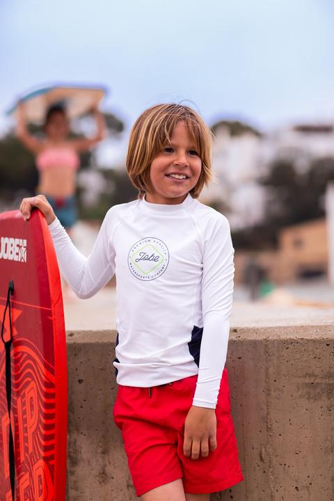 Immagine prodotto Jobe Rash Guard A Manica Lunga Per I Giovani, Bianco (92, 98, 104)