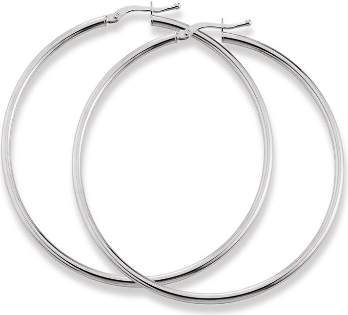 Natsumi Schmuck Creolen Weissgold 18K/750 Ø 29-54mm Rund (750/18 K Weissgold)