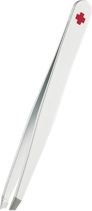 Rubis Pinzette Schweizerkreuz schräg, weiss, Softtouch