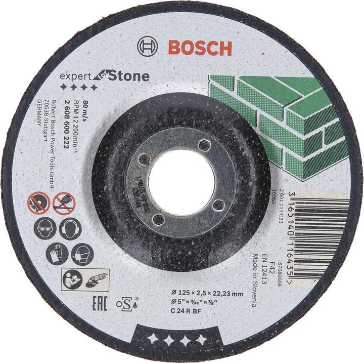 Produktbild Bosch Professional Zubehör Trennscheibe gekröpft Expert for Stone C 24 R BF, 125 mm, 2,5 mm