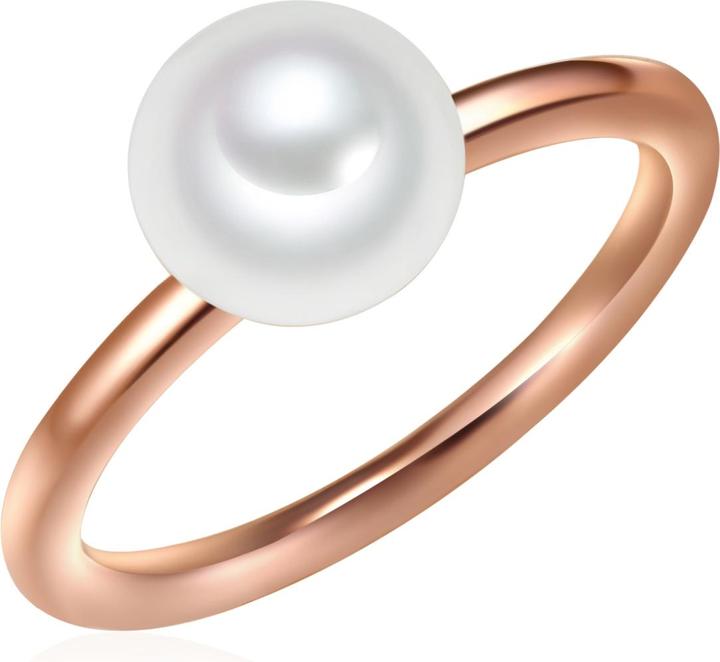 Valero Pearls Damen Sterling Silber Süsswasser-Zuchtperle roségold - 11344