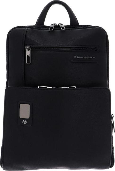 Actual product image Piquadro Tasche, Leather, Leather Backpack, Black, For Men