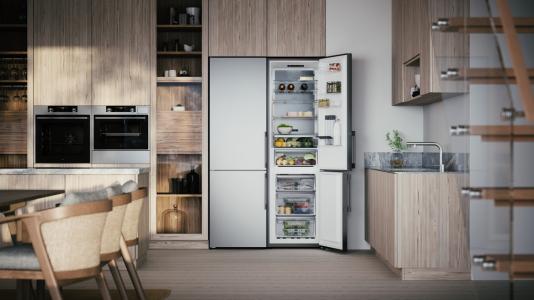 Produktbild Asko Kühl-Gefrierkombination freistehend PREMIUM RFN232041S Edelstahlfront und silber (361 l)