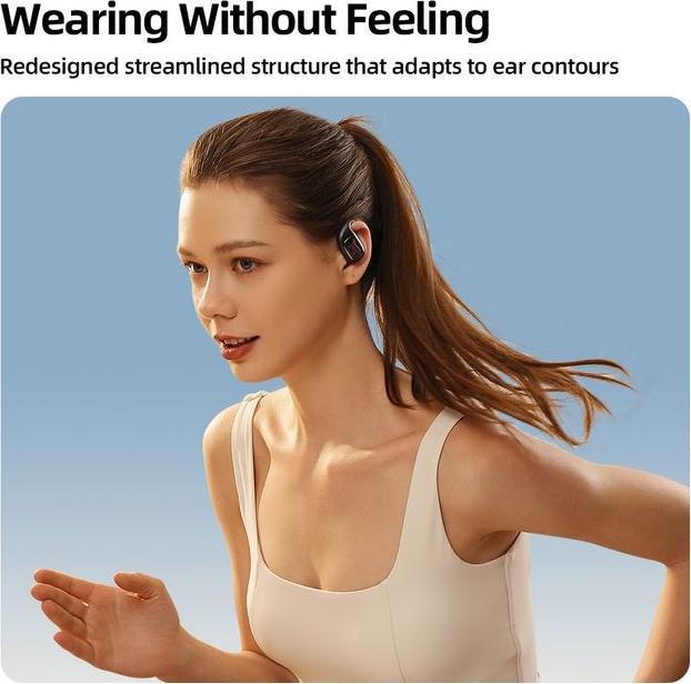 Actual product image Joyroom Openfree JR-OE1 wireless on-ear headphones - pink (18 h, Wireless)