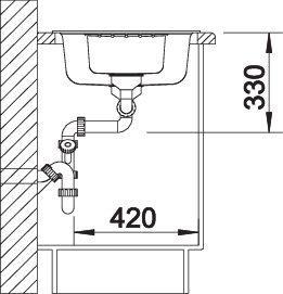 Produktbild Blanco Zia 6 S (Aufsatzspülbecken, 50 cm, 100 cm)