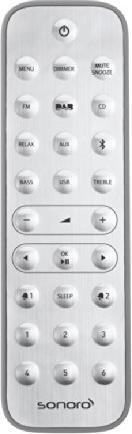 Actual product image Sonoro CD - DAB+ table radio with CD, Bluetooth, AUX-IN and USB (Bluetooth)
