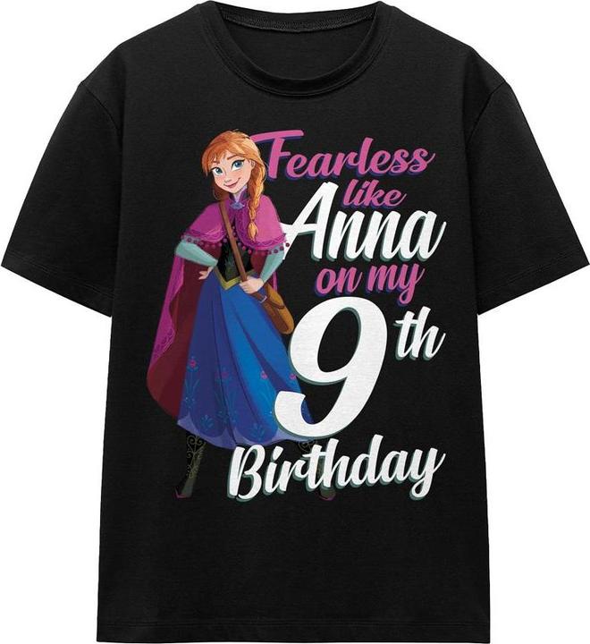 Produktbild Disney Frozen Fearless Like Anna TShirt 9 Geburtstag (M)