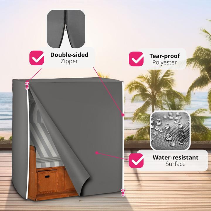 Produktbild tectake Schutzhülle für Strandkorb