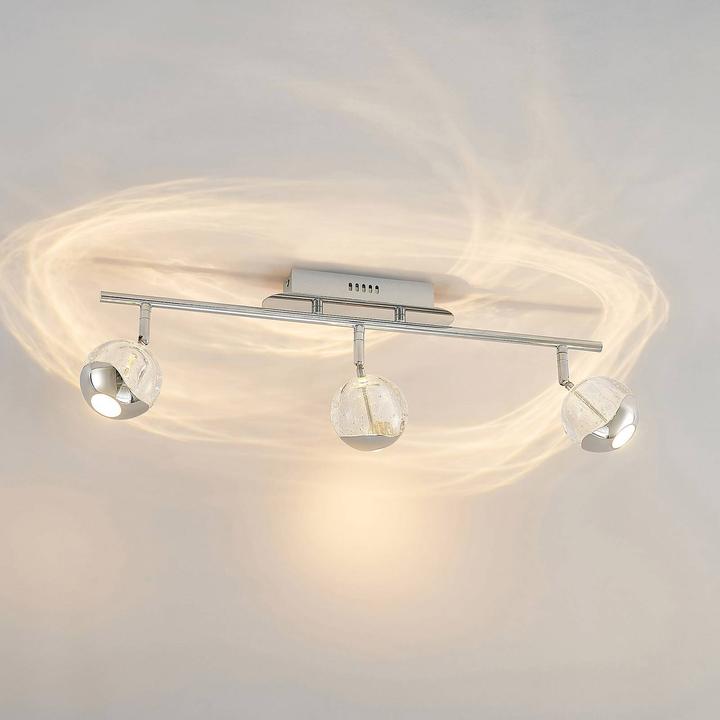 Image du produit Lucande Kilio Spot de plafond à LED, 3 flammes, chrome (1210 lm)
