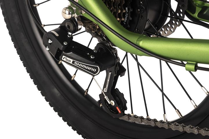 Actual product image Adore E-Citybike 20" aluminium compact bike C-200 Compact Bike rear motor 45NM / 10,4Ah metallic green (42 cm)