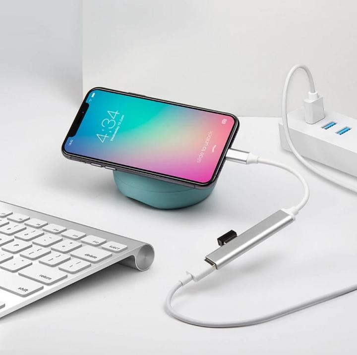 Produktbild PowerGuard 3-in-1 Lightning USB Kamera OTG Adapter 2x USB Ports Charge-In
