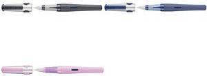 Actual product image Pelikan Fountain pen o structure P481L, grey barrel with grooved structure, ergonomic soft grip zone (Grey, 1 x)