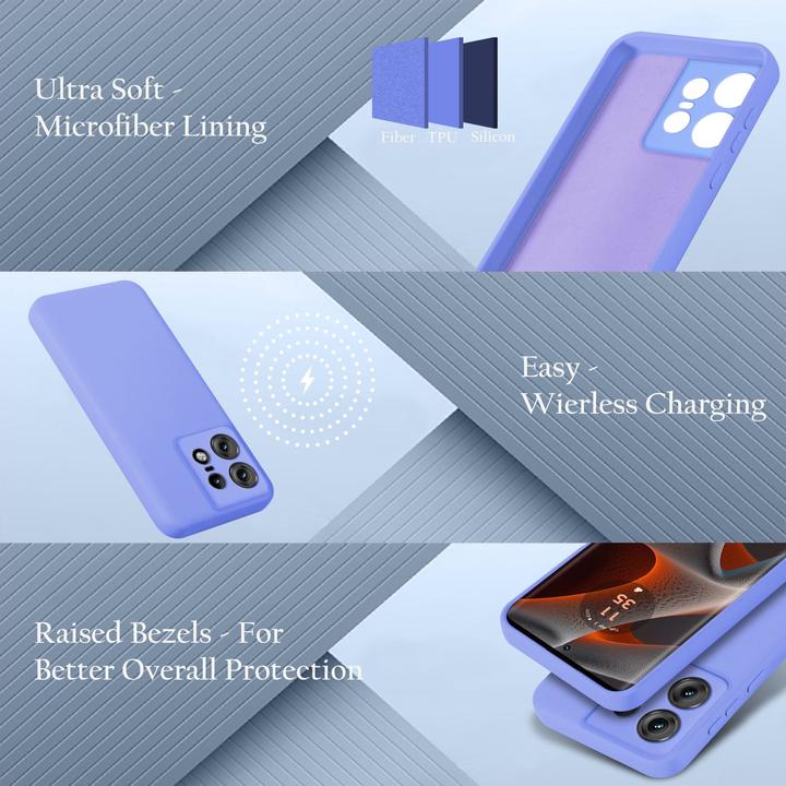 Actual product image Cadorabo Case for Motorola Moto Edge 50 Pro TPU Liquid Silicone Cover (Motorola Edge 50 Pro)