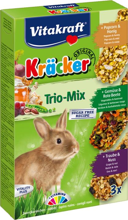 Image du produit Vitakraft Vita Crackers Trio Mix Popcorn/Common/Noisette (0.19 kg, 3 x)