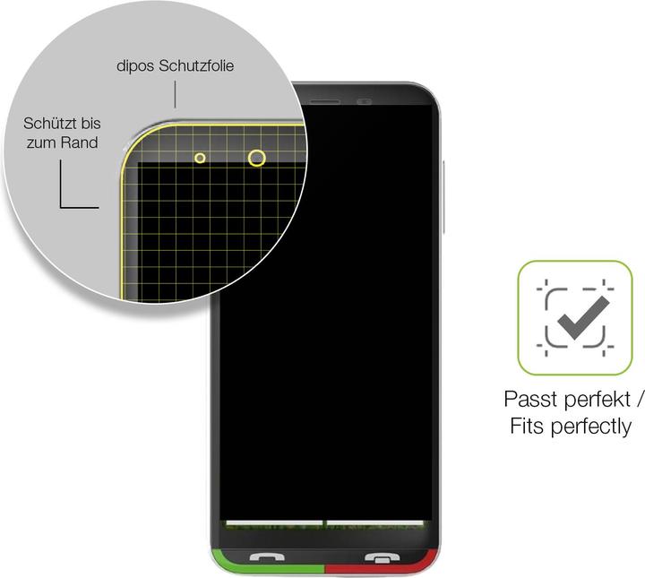 Actual product image Dipos Full Cover Screen Protector Matte (1 Piece, Emporia SUPEReasy)