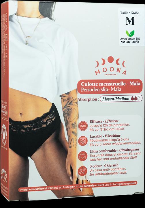 Immagine prodotto Moona Periodenslip Maïa für mittlere Tage, Hüftumfang 102-107cm (1 Stk) (L)