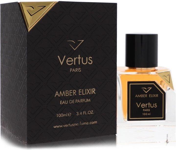 Actual product image Vertus Amber Elixir by Paris Unisex Eau de Parfum 100ml 3.4oz (Eau de parfum, 100 ml)