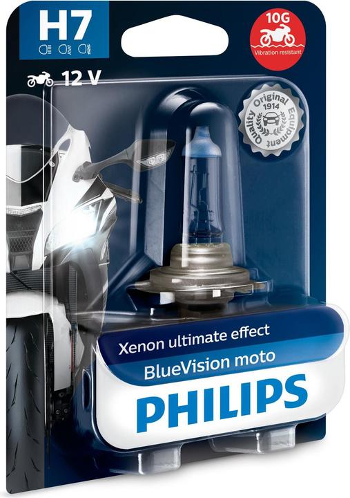 Produktbild Philips H7 Blue Vision Moto BW (H7)