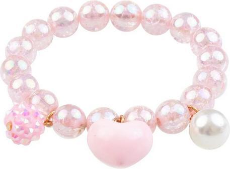 Great Pretenders Creative Education84083 Armband Pink Heart Bobble