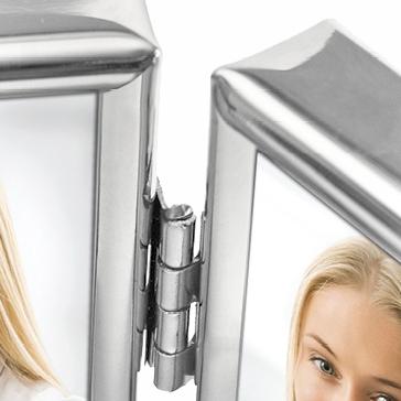 Produktbild ZEP Bilderrahmen 8735DL Silver 2x 3,5x4,5 cm für 2 Passbilder (3.5 x 4.5 cm)