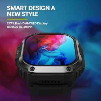Produktbild Zeblaze Thor SQ Smartwatch – Schwarz (4G)