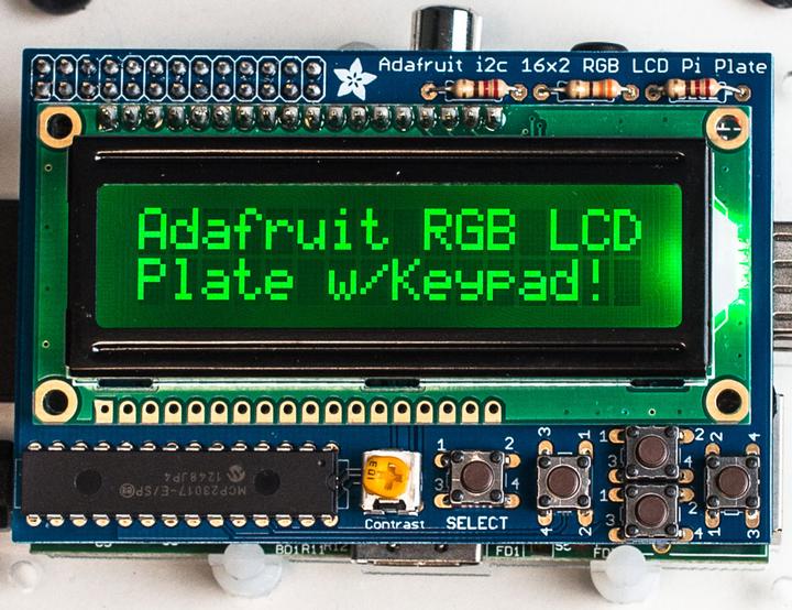 Produktbild Adafruit RGB Negative 16x2 LCD+Keypad Kit for Raspberry Pi (Elektronikkit)