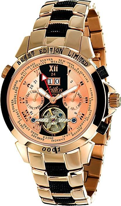 Zeitlos Exzellent Beast Carbon Rose Steelband Referenz ZL-EBE-11 BR (44 mm)