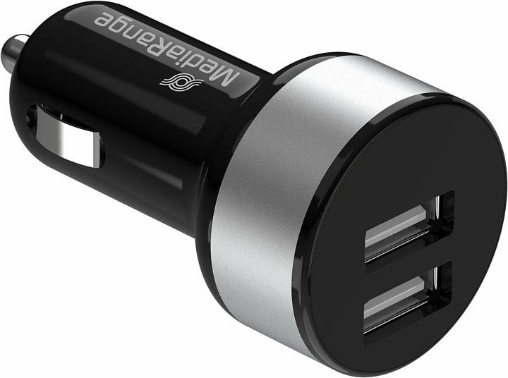 Actual product image MediaRange MRMA103-02 - Car - Cigarette Lighter - 5 V - Black - Silver