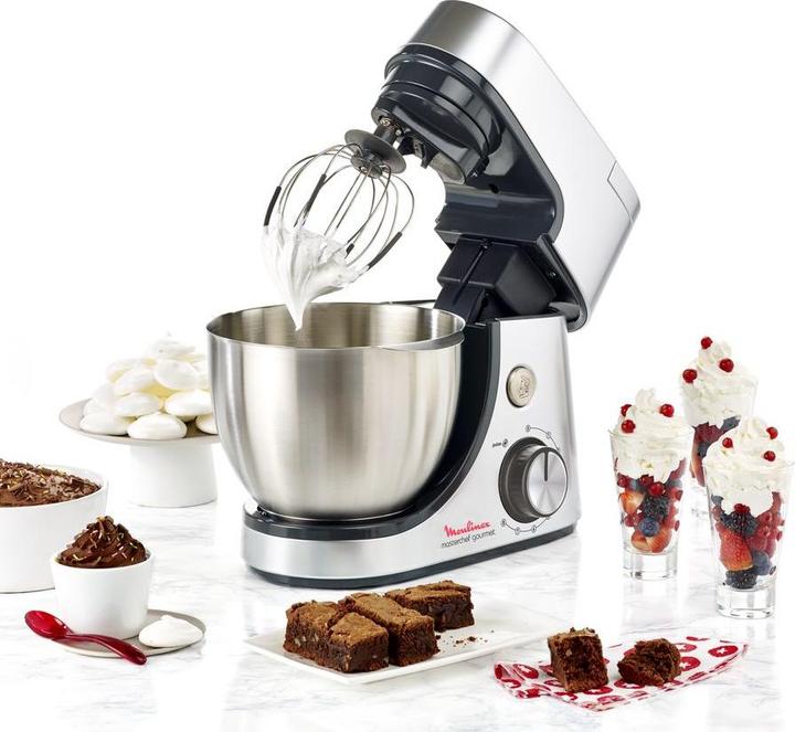 Produktbild Moulinex Masterchef Gourmet Stand Mixer 4,6l silver (1100 W)