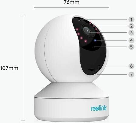 Actual product image Reolink CAREolink E1-V2, 3MP, 1080p Full HD (2304 x 1296 Pixels)