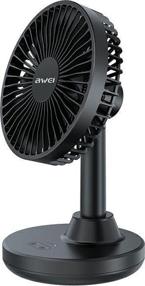 Actual product image Awei Mini Wiatrak biurkowy F29 czarny/black