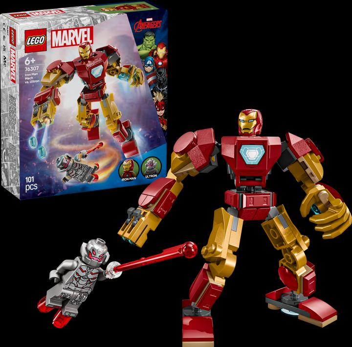 Actual product image LEGO Iron Man Mech vs. Ultron (76307, LEGO Marvel)