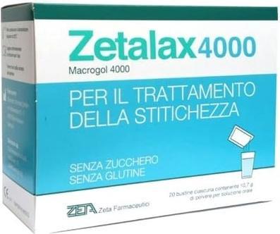 Actual product image Zeta Farmaceutici Zetalax 4000 20 Sachets 10.7g