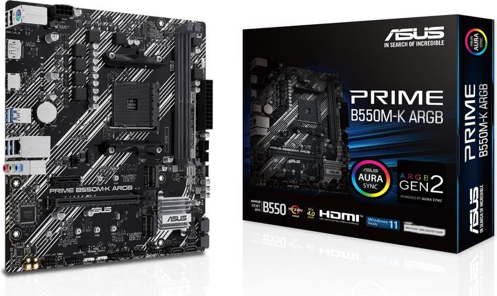 Produktbild ASUS B550M-K (AM4, AMD B550, mATX)