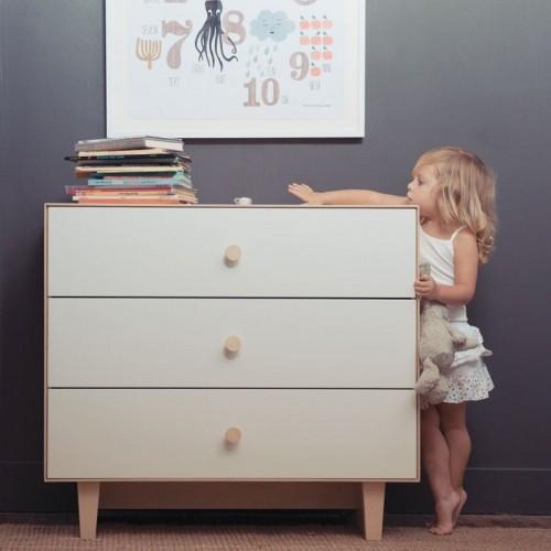Actual product image Oeuf Changing unit "Merlin 6" (Base: Rhea), white