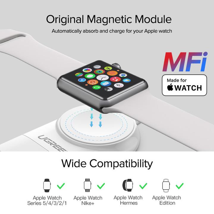 Image du produit Ugreen Chargeur magnétique pour Apple Watch USB MFi
